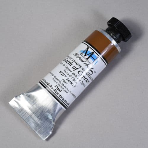 W157 Earth of Cyprus. Michael Harding Artists Watercolour, 15ml tube. 5% off .