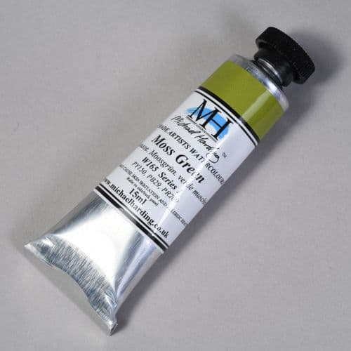 W165 Moss Green. Michael Harding Artists Watercolour, 15ml tube. 5% off .