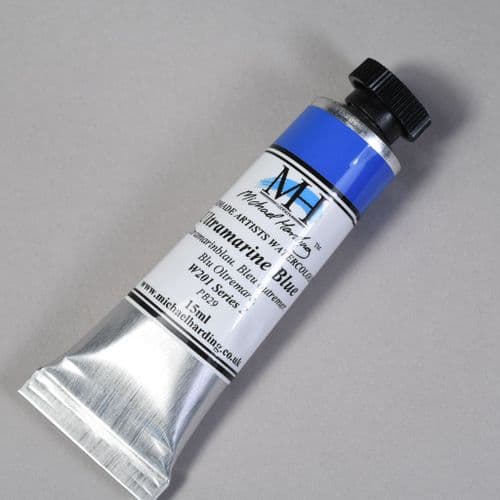 W201 Ultramarine Blue. Michael Harding Artists Watercolour, 15ml tube. 5% off .