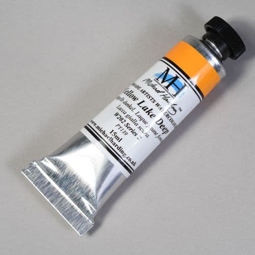 W202 Yellow Lake Deep. Michael Harding Artists Watercolour, 15ml tube. 5% off .