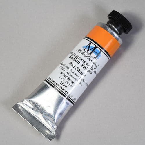 W204 Indian Yellow Red Shade. Michael Harding Artists Watercolour, 15ml tube. 5% off .