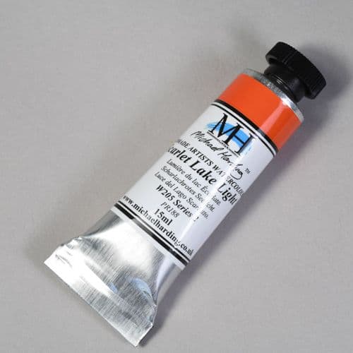 W205 Scarlet Lake Light. Michael Harding Artists Watercolour, 15ml tube. 5% off .