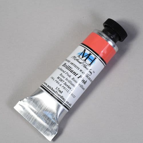 W207 Brilliant Pink. Michael Harding Artists Watercolour, 15ml tube. 5% off .