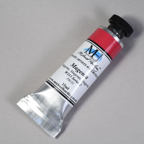 W213 Magenta. Michael Harding Artists Watercolour, 15ml tube. 5% off .