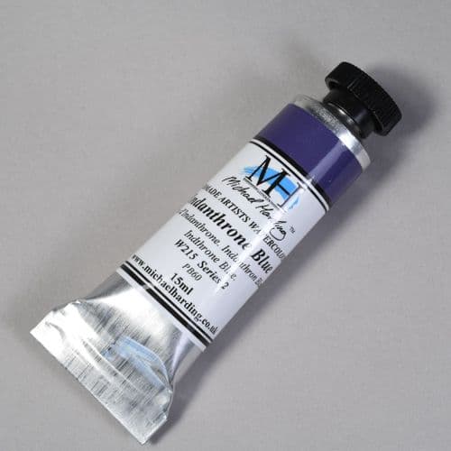 W215 Indanthrone Blue. Michael Harding Artists Watercolour, 15ml tube. 5% off .