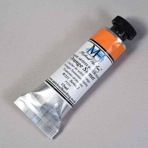 W221 Orange Sunset. Michael Harding Artists Watercolour, 15ml tube. 5% off .