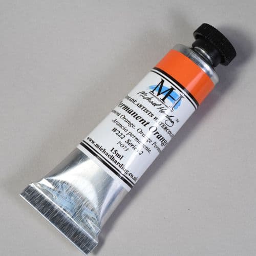 W222 Permanent Orange. Michael Harding Artists Watercolour, 15ml tube. 5% off .