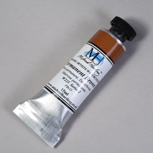 W225 Permanent Brown. Michael Harding Artists Watercolour, 15ml tube. 5% off .