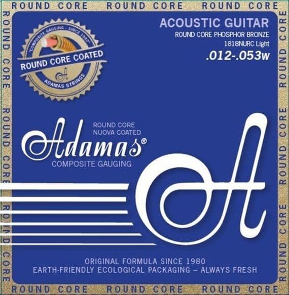 ADAMAS NUOVA PHOSPHOR BRONZE COATED ROUND CORE - 12-53
