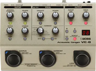 BOSS VE-8 Acoustic/Vocal Effects