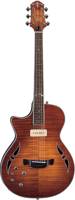 Crafter SAT−TMVS LH - Flame Amber Burst Inc Hard Case