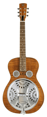 Dobro Hound Dog Deluxe Round Neck - Natural