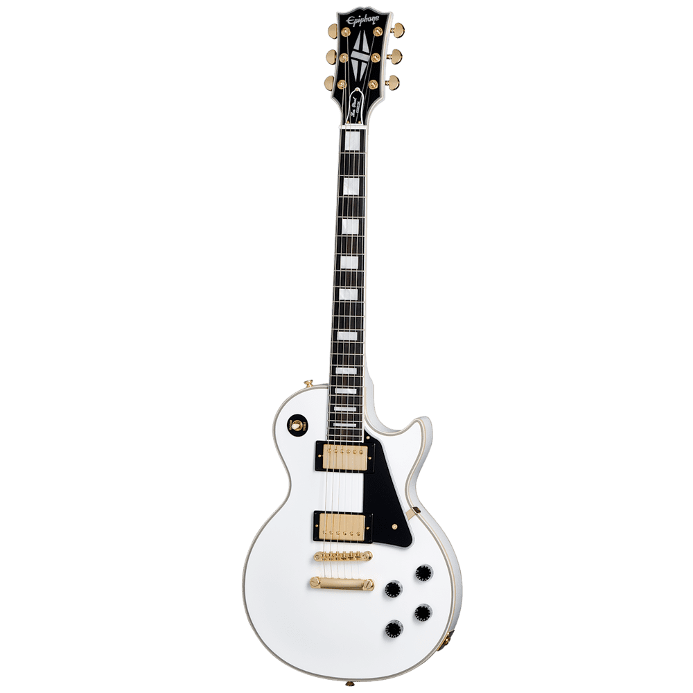 ギター Epiphone Inspired by Gibson Custom LP Epiphone Inspired By Gibson Les Paul Custom Alpine White