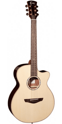 Faith HiGloss Venus Cutaway Percussive - Natural