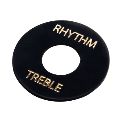 Gibson PRWA-010 Toggle Switch Washer (Black, Gold Imprint)