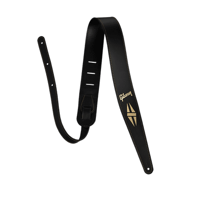 Gibson The Split Diamond Leather Guitar Strap - Black