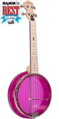 Gold Tone Little Gem Banjolele - Amethyst