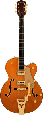 Grestch Synchromatic™ Nashville Hollow Body Single-Cut with Bigsby - 50's Orange Stain