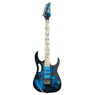 Ibanez Premium JEM77P Steve Vai Guitar - Blue Floral Pattern
