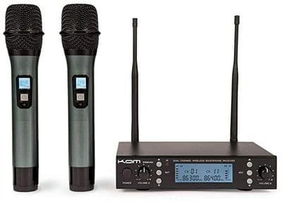 Kam UHF Multi Channel Professional Wireless Microphone System KWM1940