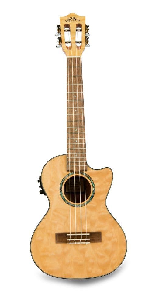 Lanikai Quilted Maple Natural Tenor A/E Ukulele