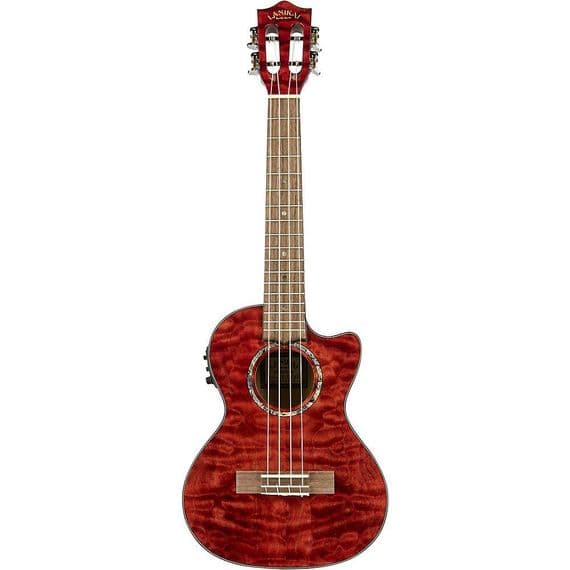 Lanikai Quilted Maple Red Stain Tenor A/E Ukulele