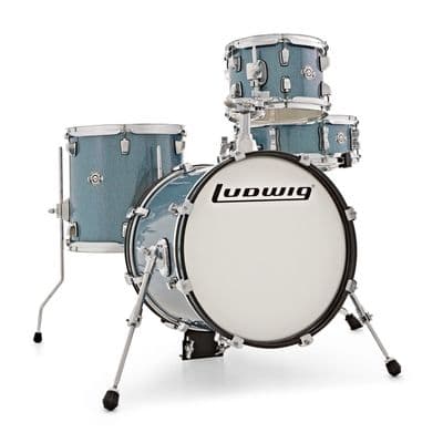 Ludwig Breakbeats Questlove 16in 4Pc Shell Pack - Azure Blue Sparkle