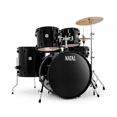 Natal Evo 20 Fusion Complete Drum Outfit - Black