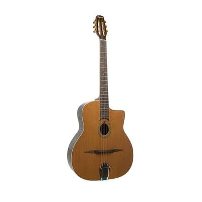 Ozark 3612 Gypsy Guitar - Oval Soundhole - Inc Hard Case