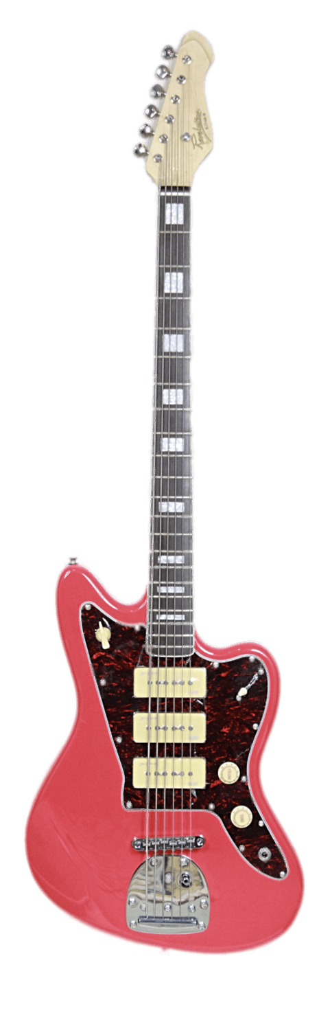 Revelation RVJTB 6-String Bass - Fiesta Red