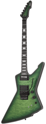 Schecter E-1 FR S Special Edition - Trans Green Burst