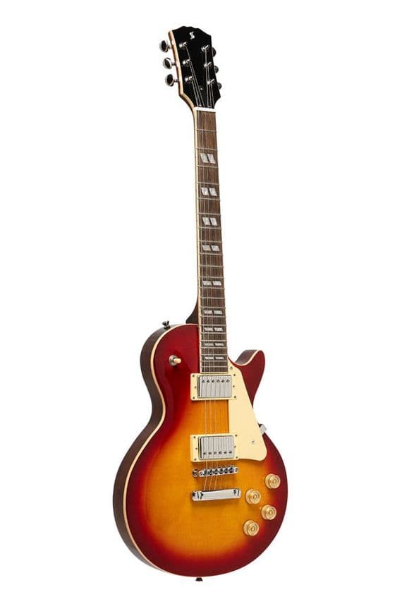 Stagg SEL-DLX DC BST - Dark Cherry Burst