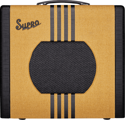 Supro Delta King 10 - Tweed & Black