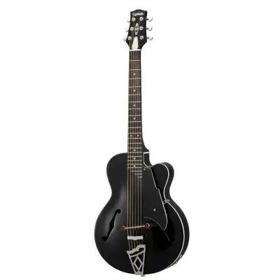 Vox Giulietta VGA-3PS Archtop Guitar - Trans Black