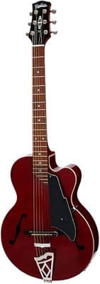 Vox Giulietta VGA-3PS Archtop Guitar - Trans Red