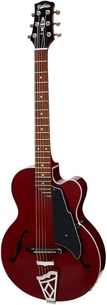 Vox Giulietta VGA-3PS Archtop Guitar - Trans Red