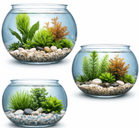 Aquarium Acrylic Bowl Globe 37L, H42xd45cm