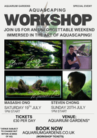 Aquascaping Workshop Ticket - Steven Chong 20th July 2025 SOLD OUT