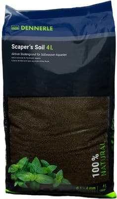 DENNERLE SCAPERS SOIL 1-4mm - 4L - BLACK