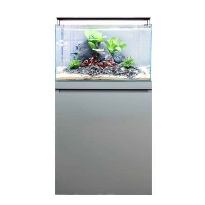 Fluval Visi-White 60 Aquarium Set,  78L, Dusty Grey