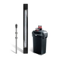 Fluval  Visi-White 90 Aquarium Set, 202L, Dusty Grey