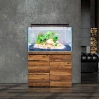 Fluval  Visi-White 90 Aquarium Set, 202L, Hunton Oak