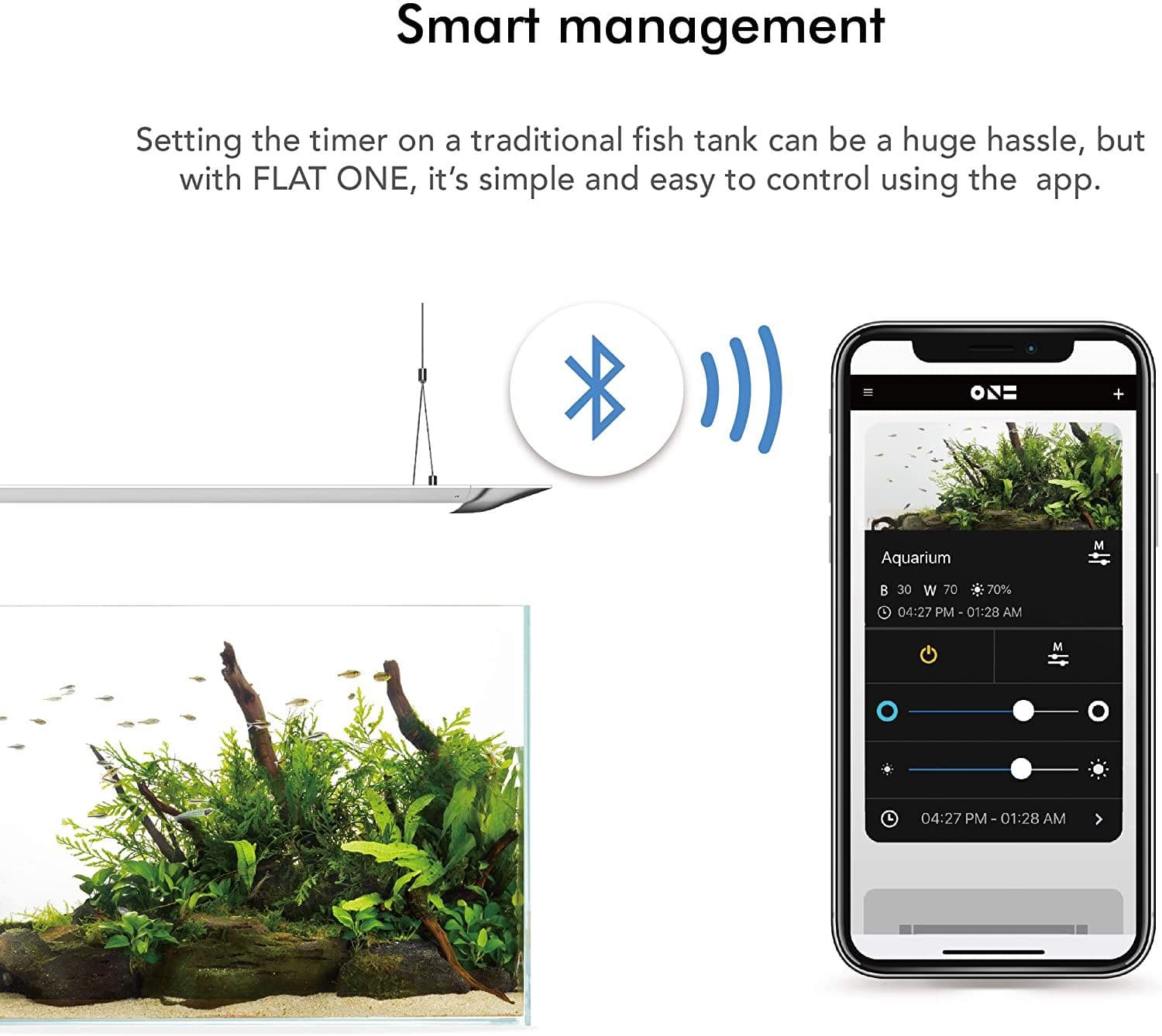 ONF Flat One The Smart Aquarium Lighting 60cm Pendant style