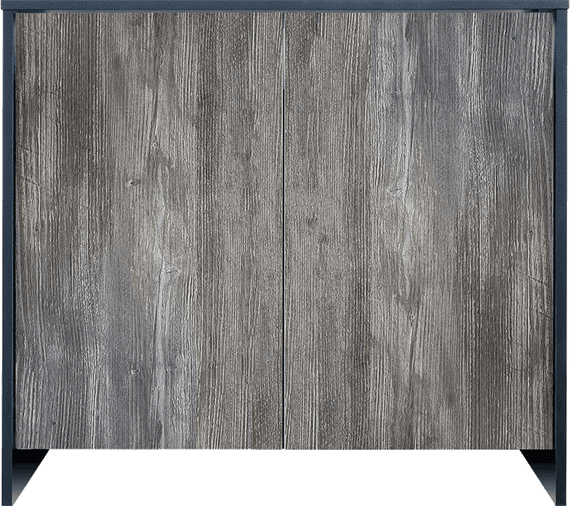 Superfish Scaper Design Cabinet Stand 140 - 77x45cm Black/Pasadena Grey