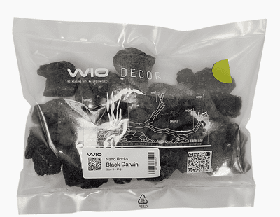 Wio Black Lava Nano Pieces Hand Selected 1.5KG
