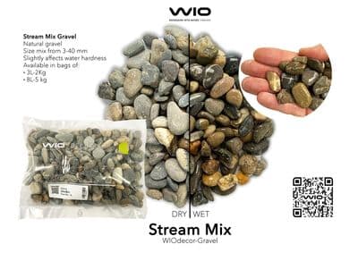 WIO Stream Gravel Mix - 3-50mm 2KG
