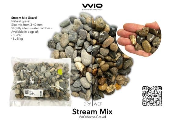 WIO Stream Gravel Mix - 3-50mm 2KG