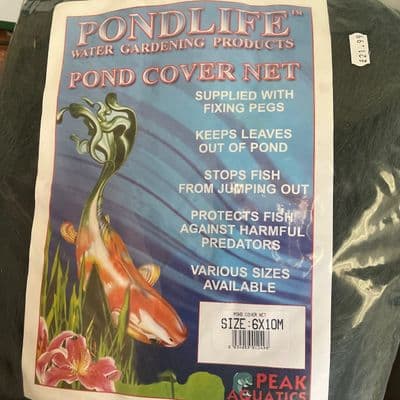 Pond cover nets - prevents herons, foxes, leaves entering