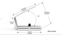 armourdog® 360 swivel universal payment terminal holder in black or white