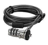 armourdog® combination system lock with 1.5m tempered steel cable Kensington slots